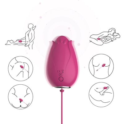 G Spot Wibrujące jajko zabawki erotyczne dla kobiet Sterowanie bezprzewodowe Mini kwiat silikonowy