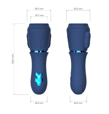 Men AV Wand - Glans Exercise Cup Vibrator Masturbator Massager 10 częstotliwości, podwójne silniki