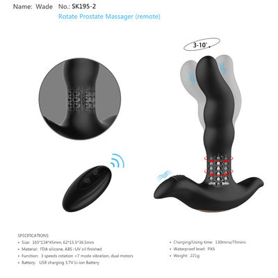 75 minut zdalnego sterowania wtyczka analna wibrator silikonowy męski masażer prostaty Sex Toy
