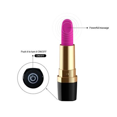 100mm 6V 50 minut Black Rose Sex Toys Pink Lipstick Wibrator dla dziewczyn Sex Toy