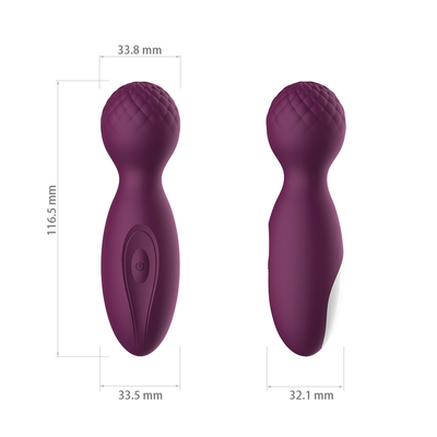 12 prędkości 10 funkcji satynowy silikonowy wibrator punktowy G Sex Toy Mini Wand Massager