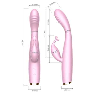 Bezprzewodowy wibrator analny G Spot Soft Female Dual Motor Silent Rabbit Wibrator