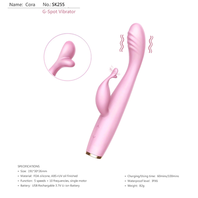 Bezprzewodowy wibrator analny G Spot Soft Female Dual Motor Silent Rabbit Wibrator