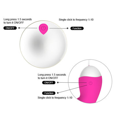 IPX5 65 * 65 * 28mm Akumulator Love Egg Bullet Female Toy Wibrujące kulki dla kobiet