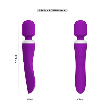 IPX5 Niestandardowe silikonowe zabawki dildo dla kobiet Elektryczny wibrator łechtaczki 60 minut 224mm