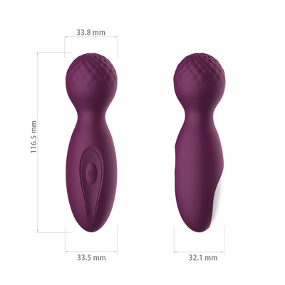 FDA Silikonowy czerwony 4-calowy masażer do ciała Dildo Różowy bezprzewodowy masażer pleców IPX6