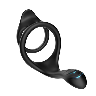 Podwójna pętla Penis Ring Sex Toy 80x70x50mm Pełne silikonowe pierścienie erekcyjne penisa