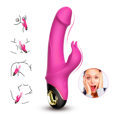 Niesamowity dorosły G Spot Rabbit Wibrator Kobiety Stymulator pochwy łechtaczki Sex Toy