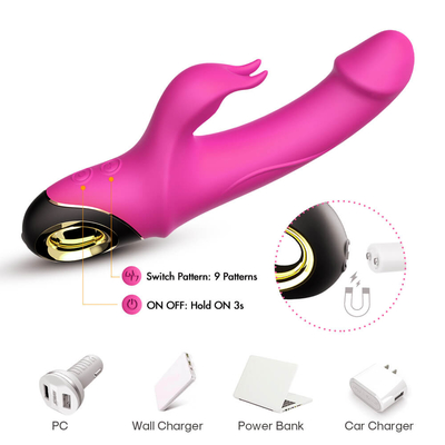 Niesamowity dorosły G Spot Rabbit Wibrator Kobiety Stymulator pochwy łechtaczki Sex Toy