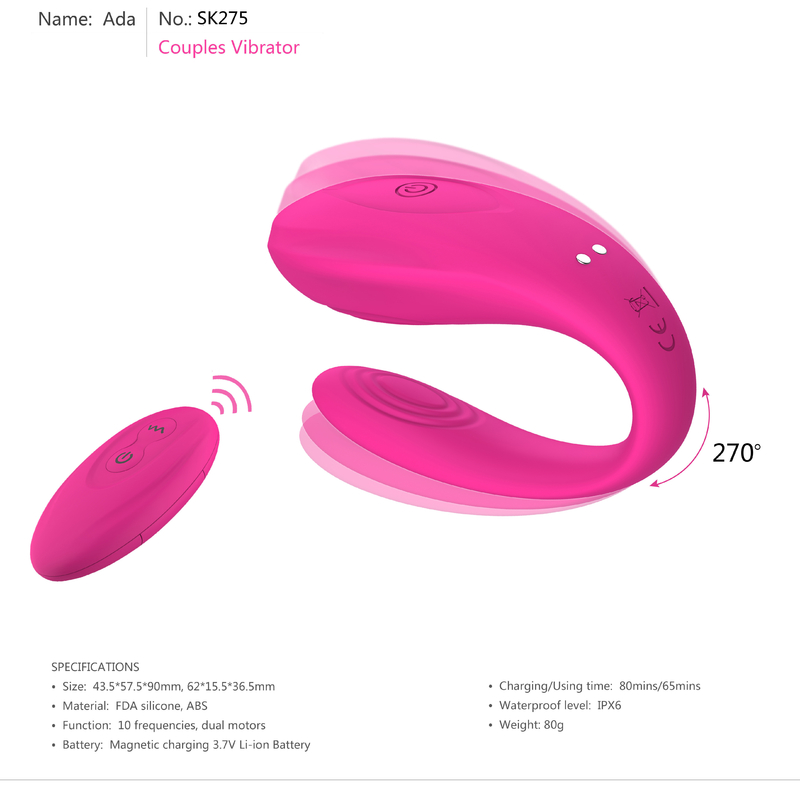 Akumulatorowa para Anal łechtaczka Sex Toy Dula Motor Wodoodporny wibrator G Spot