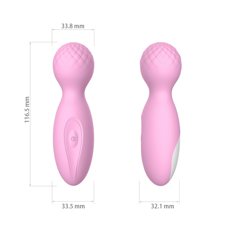 12 prędkości 10 funkcji satynowy silikonowy wibrator punktowy G Sex Toy Mini Wand Massager