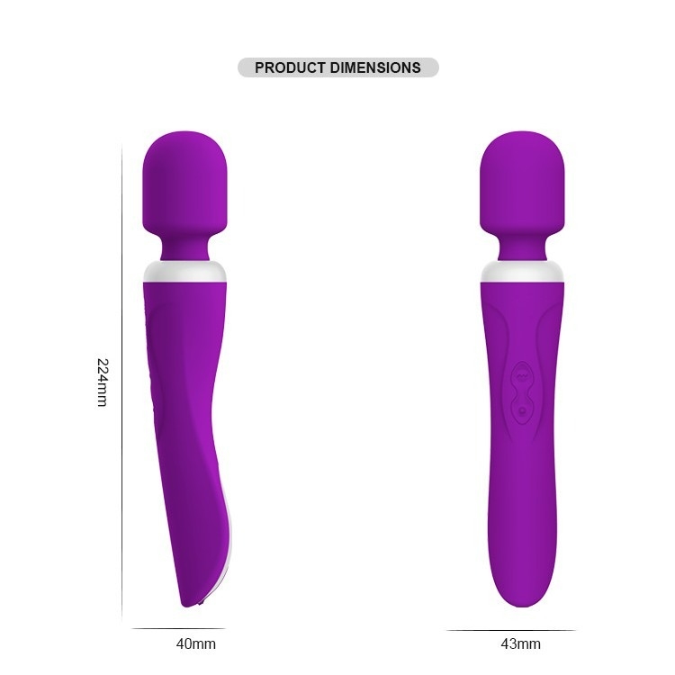 IPX5 Niestandardowe silikonowe zabawki dildo dla kobiet Elektryczny wibrator łechtaczki 60 minut 224mm