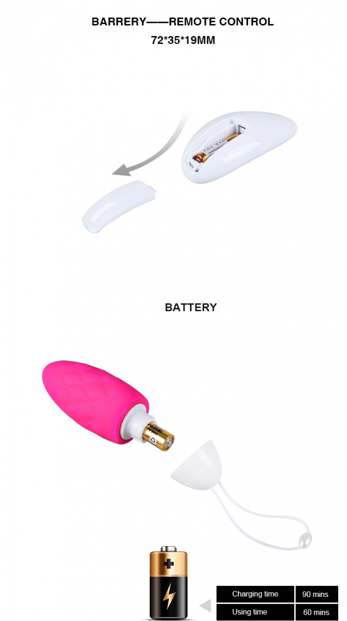 Girl Beginner Mini Egg Wibrator do stymulacji sutków pochwy dla mężczyzn 2